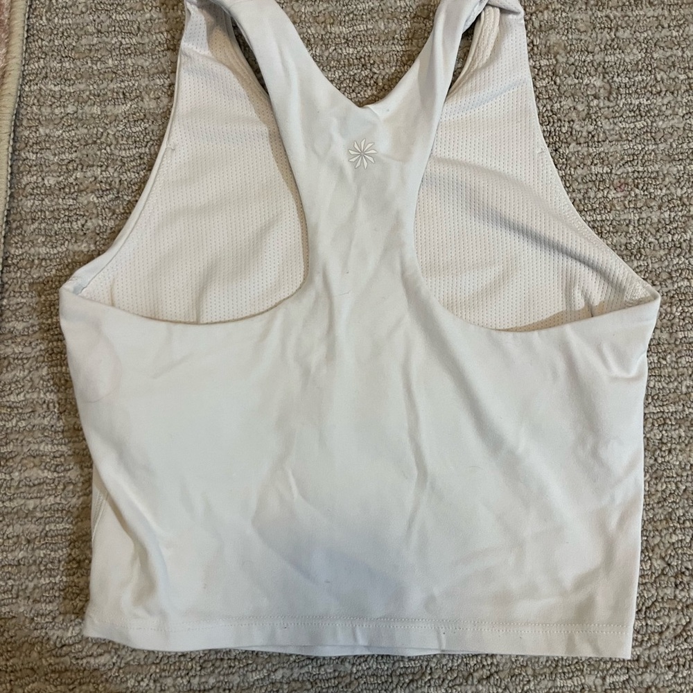 White Athleta Girl Tank Top